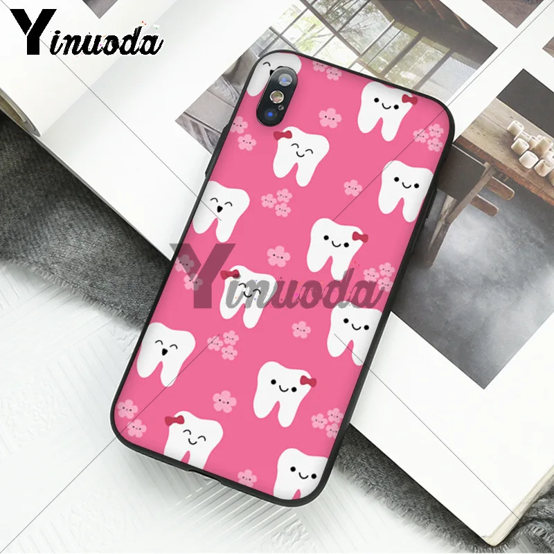 Cartoon Tooth Nurse Doctor Dentist Stethoscope Tooth Injections