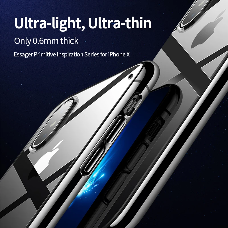 Essager Silicone Phone Case For iPhone XS Max XR X R 8 7 6 6S S Plus 5 5S SE TPU Back Cover For iPhone 8Plus 7Plus Coque Fundas