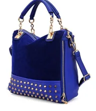 Bolsos Para Mujer Bolsos de Embrague Del Diseñador de Moda de lujo de Cercanías Retro Mate Remache Hombro Marea Del Bolso de Mano Del Partido Femenino