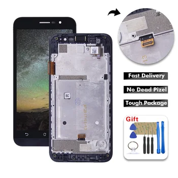 

For ASUS Zenfone Go 5 Lite ZB500KG LCD Display Touch Screen Digitizer Glass Assembly with Frame + Tools