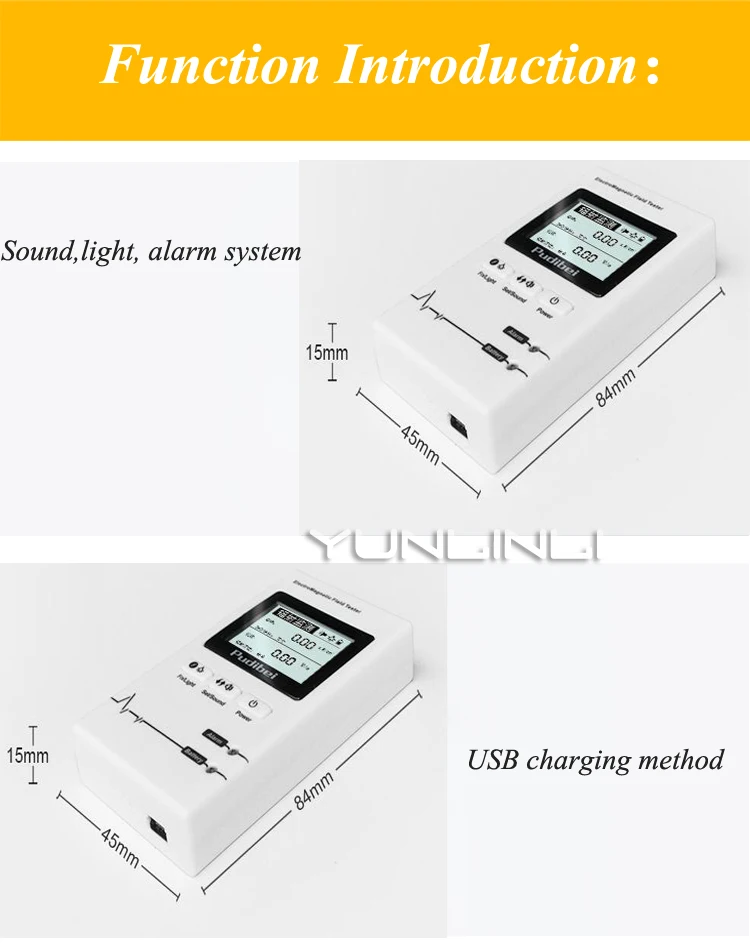 casa lcd alta tensão instrumento monitoramento radiação 620