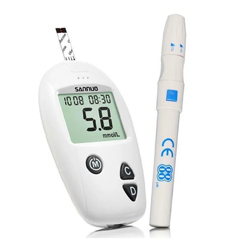 A Set Medical Diabetic Household monitor Blood Sugar Detection Blood