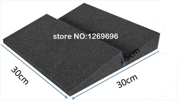 

6 PCS Wedge with 2T Acoustic Sponge Black Color Foam for Voice Recording in the Home Studio