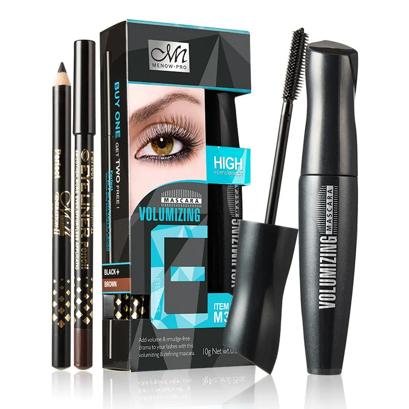 Buy 3pcs/set Mascara with Black&Brown Eye Liner Pencil