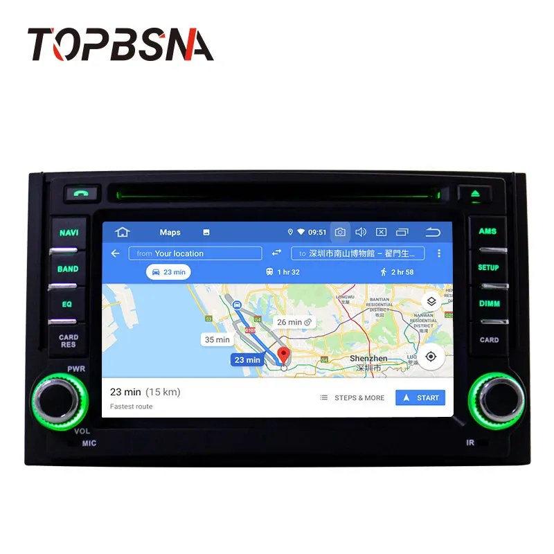 Cheap TOPBSNA Android 9.0 2 Din Car DVD Player For Hyundai H1 Grand Starex iLoad 2007-2015 GPS Navigation Car Radio Stereo WIFI Auto 2