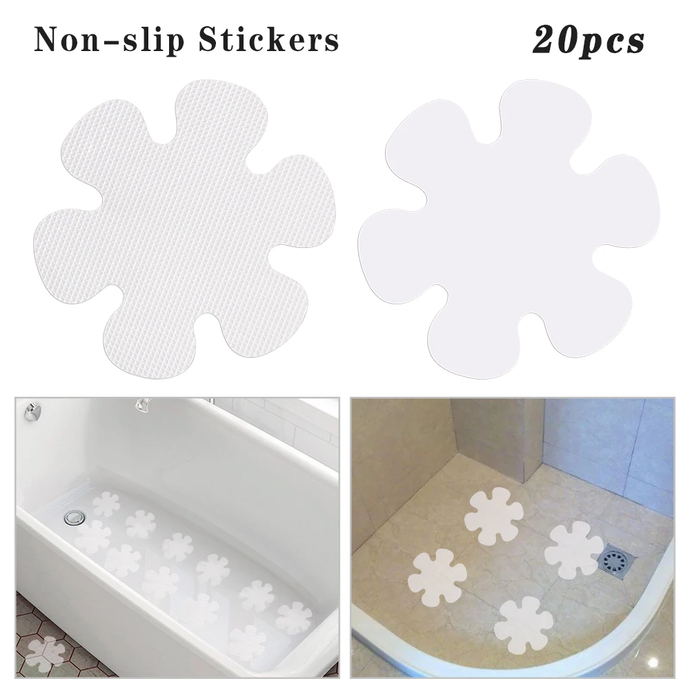 High Quality 20PCS Anti Slip Flower Shape Non-Slip Safety Flooring Bath Tub & Shower Stickers Bath Mat Bathroom Accessories High Quality 20PCS Anti Slip Flower Shape Non-Slip Safety Flooring Bath Tub & Shower Stickers Bath Mat Bathroom Accessories