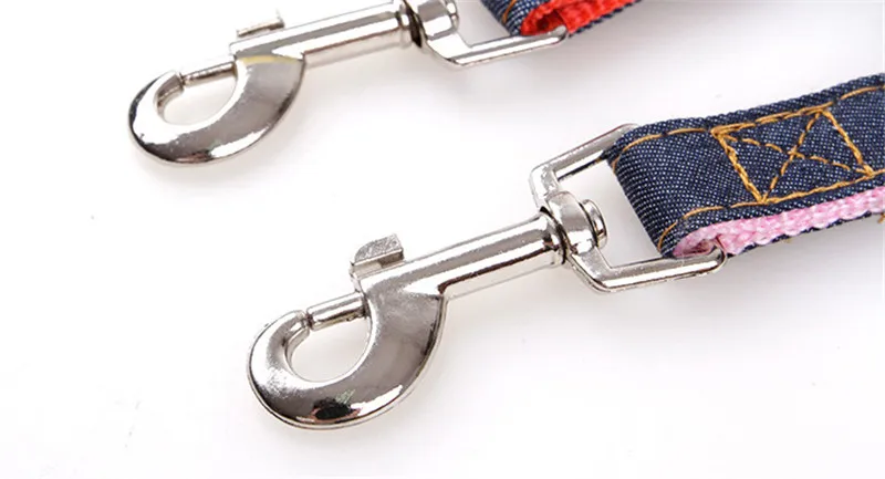 Adjustable No-Pull Denim Dog Harnesses Leash Collar for Greater Control Safety Dog Training Walking Running Rescue Harness 3