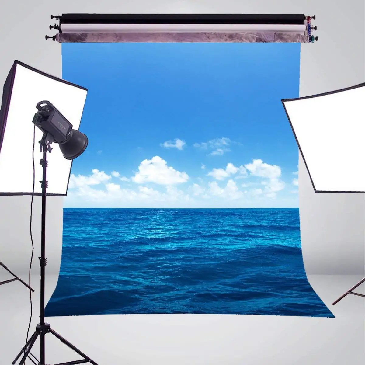 Голубое небо и море фон для фотосъемки морской тематики студия реквизит 5x7ft/150X210