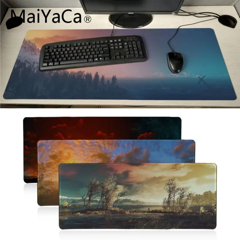 

MaiYaCa Download The Witcher 3 sunset Landscape gamer play mats Mousepad anime Design Pattern Computer Mousemat Gaming Mouse Pad