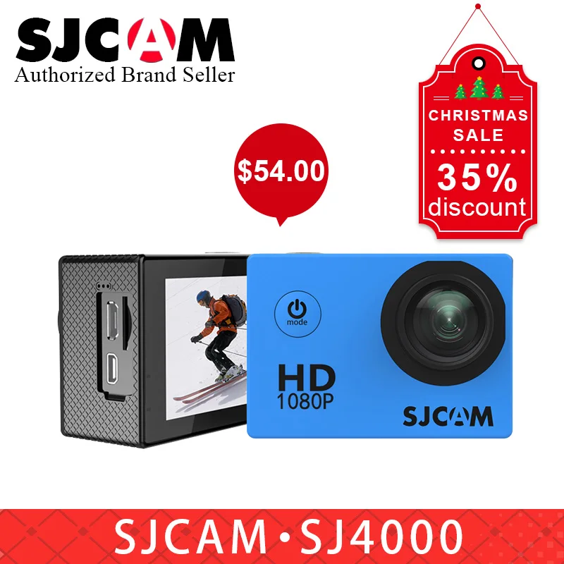 

100% Original SJCAM SJ4000 Basic Action Camera Waterproof 1080P Helmet Camera HD 2.0" Sports Camera Car Register DVR VS EKEN H9R