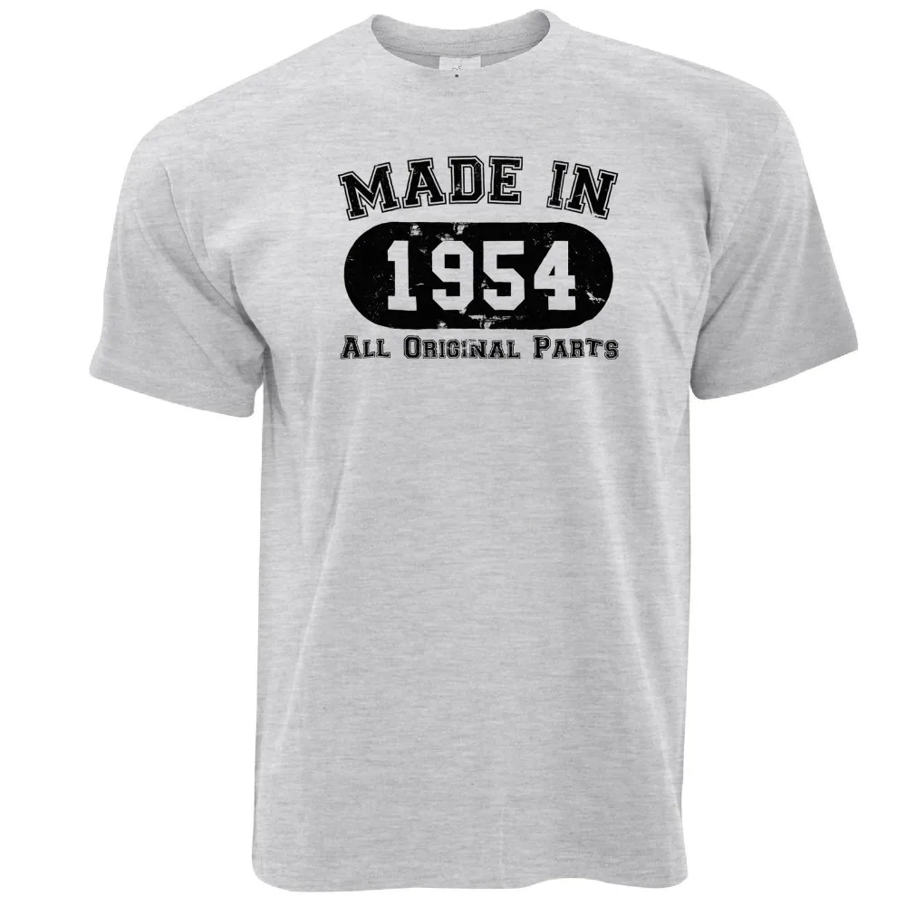

2019 Summer New Design Cotton Male Tee Shirt Designing Birthday Mens T-Shirt Made In 1954 All Original Parts Gift Novelty Tee