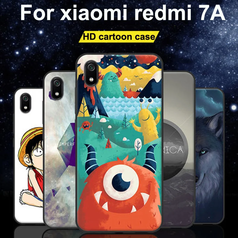 Чехол для Xiaomi redmi 7A чехол Redmi7A мультяшные рисунки Силиконовые Мягкие ТПУ чехлы на