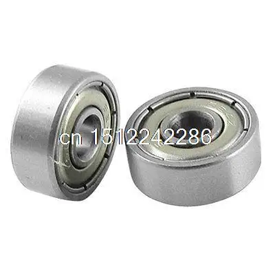 

5 Pcs 624Z Double Shielded 4mm ID 13mm OD Mini Small Metric Ball Bearings