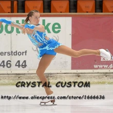 На заказ платье для фигурного катания Изящные новые Брендовые женские платья для катания на коньках для соревнований DR3878