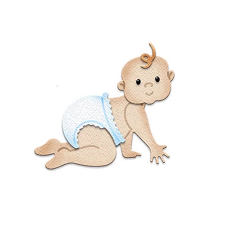 

Crawling Baby Border Metal Cutting Dies Decorative Scrapbooking Craft DIY Embossing Dies for Paper Cards Stencils