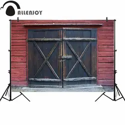 Allenjoy фон для фото студия старые деревянные двери Портрет фон photobooth prop photocall печатной стрелять декора ткани