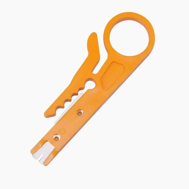 Мини Портативный нож для зачистки проводов щипцы плоскогубцы обжимной инструмент для зачистки кабеля резак для проводов многофункциональные инструменты для резки линии карманный Мультитул - Цвет: Цвет: желтый
