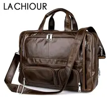 LACHIOUR Cow Genuine Leather bag Business Men bags Laptop Tote Briefcases Crossbody bags Shoulder Handbag Men's Messenger Bag LACHIOUR Cow Genuine Leather bag Business Men bags Laptop Tote Briefcases Crossbody bags Shoulder Handbag Men's Messenger Bag