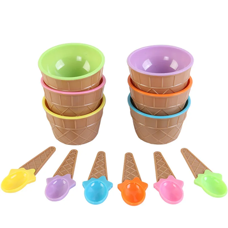 

1 set Kids Kitchen Toys Ice cream Shape Pretend Play Educational Toy for Boys Girls