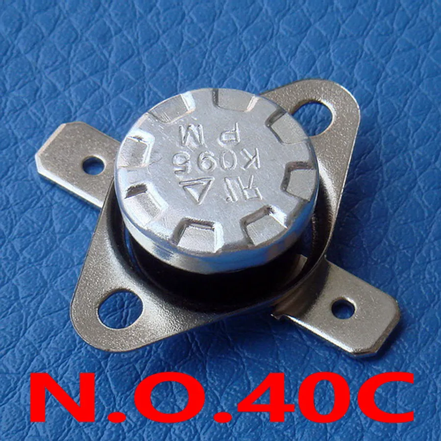 

( 100 pcs/lot) 40C KSD301 Normally Open Thermostat, Temperature Switch, NO 40 Celsius, Bimetal Disc.