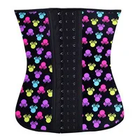 Minnie Mouse waist cincher underbust corset latex waist training espartilhos corset corselet cinta modeladora korsett for women