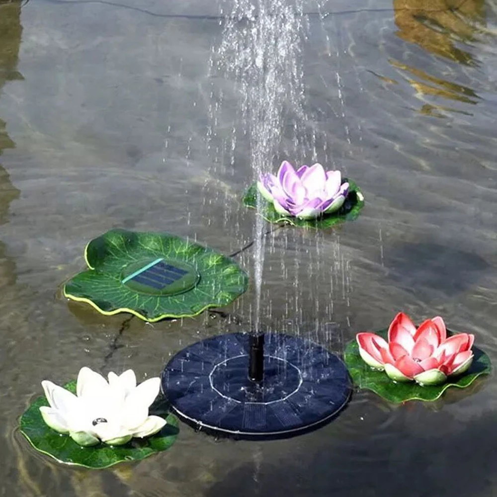 

7V Solar Power Fountain Solar Water Pump Garden Pool Pond Outdoor Solar Panel Fountains Floating Fountain Garden Decoration