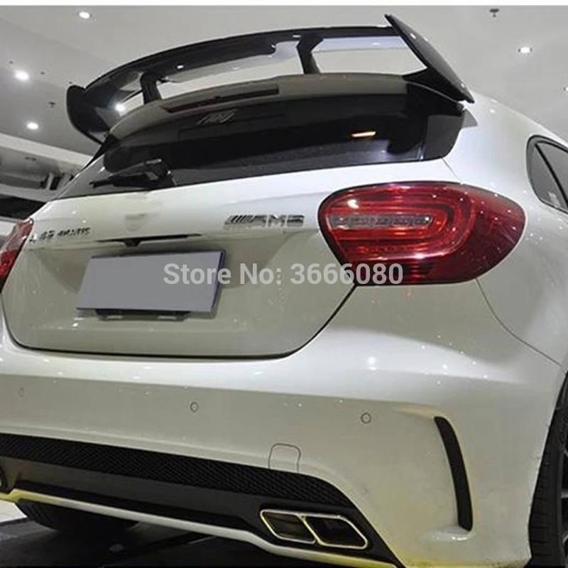 Pаспродажа Для Mercedes Benz A класс W176 A160 A180 A200 A250 A45 AMG хэтчбек 5 дверей 2013 2018 ABS Пластик задний спойлер крыло, крышка багажника