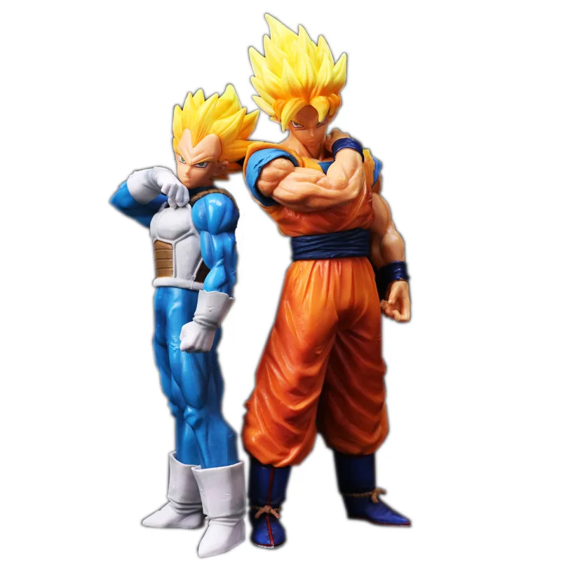 

New Edition 18-22cm Anime Figure Dragon Ball ros Son Gohan and Vegeta Super Saiyan Model PVC Furnishing Articles Toys