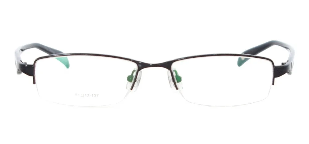 Мужская классическая оправа для очков прямоугольная металлическая полуоправа очки для рецептурных линз Близорукость прогрессивная