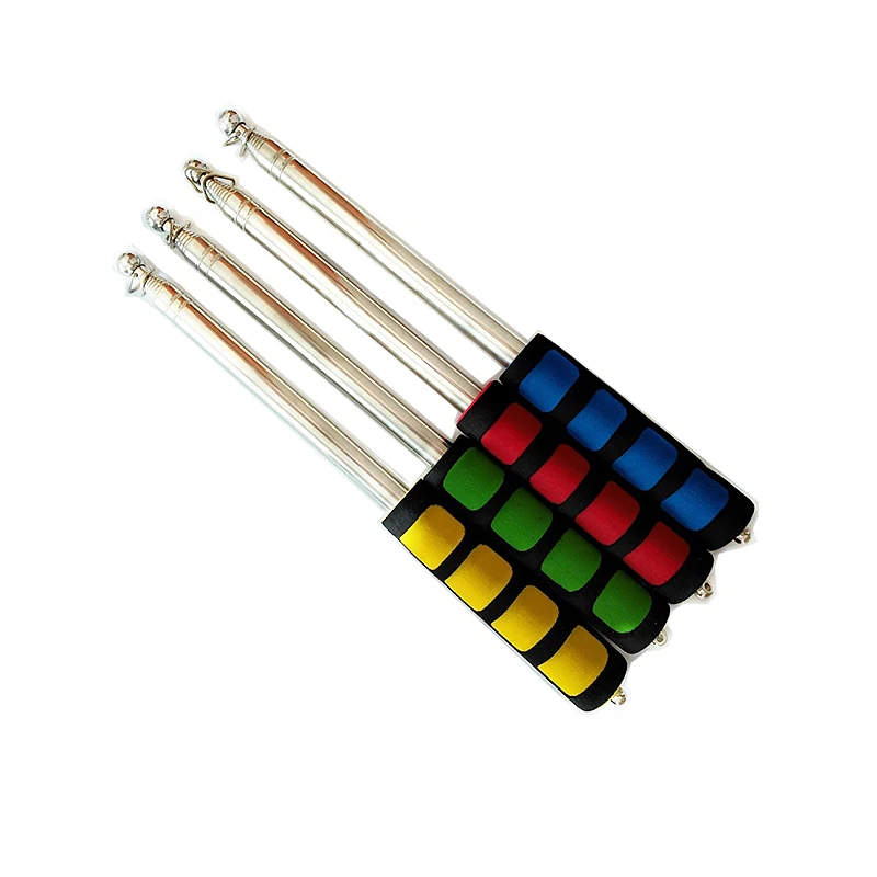 

1PC Random Color Portable Telescopic Flag Pole Stainless Steel Extendable Handheld Windsock Pointer 2M/1.4M