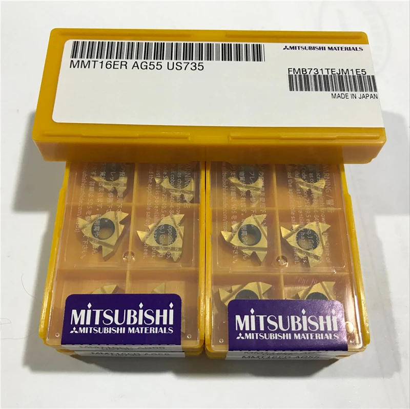 

50pcs MMT16ER AG55 US735 MMT 16ER AG55 US735 New Carbide Inserts Thread Turning tool