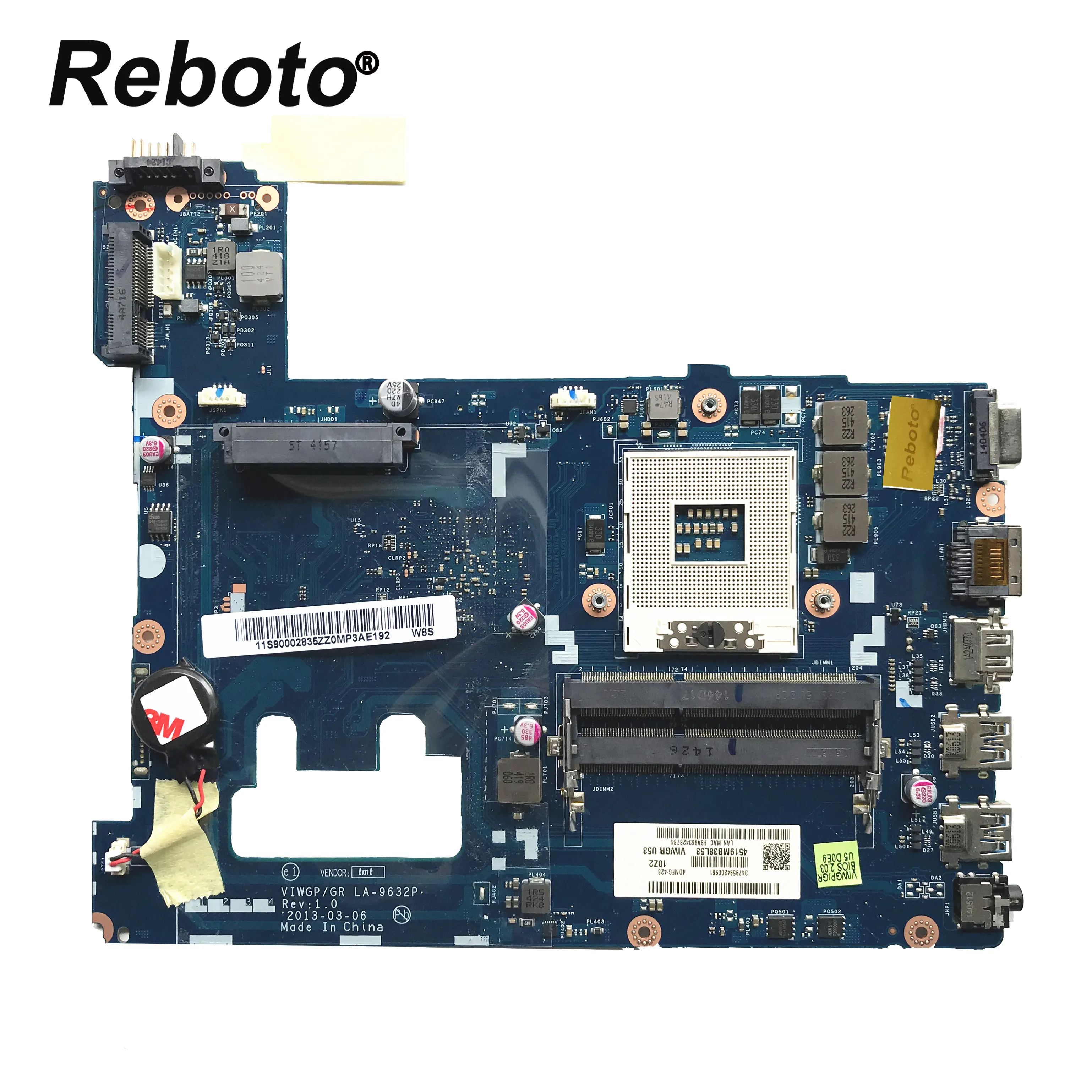 

Reboto FOR Lenovo G500 Laptop motherboard HM76 DDR3 FRU 90002835 LA-9632P 100% Tested Fast Ship
