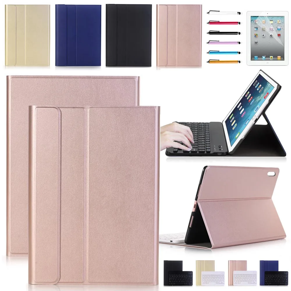 

2 in 1 Removable wireless Bluetooth Keyboard + PU Leather Case For New iPad Pro 10.5 High Quality Good Touch Feeling
