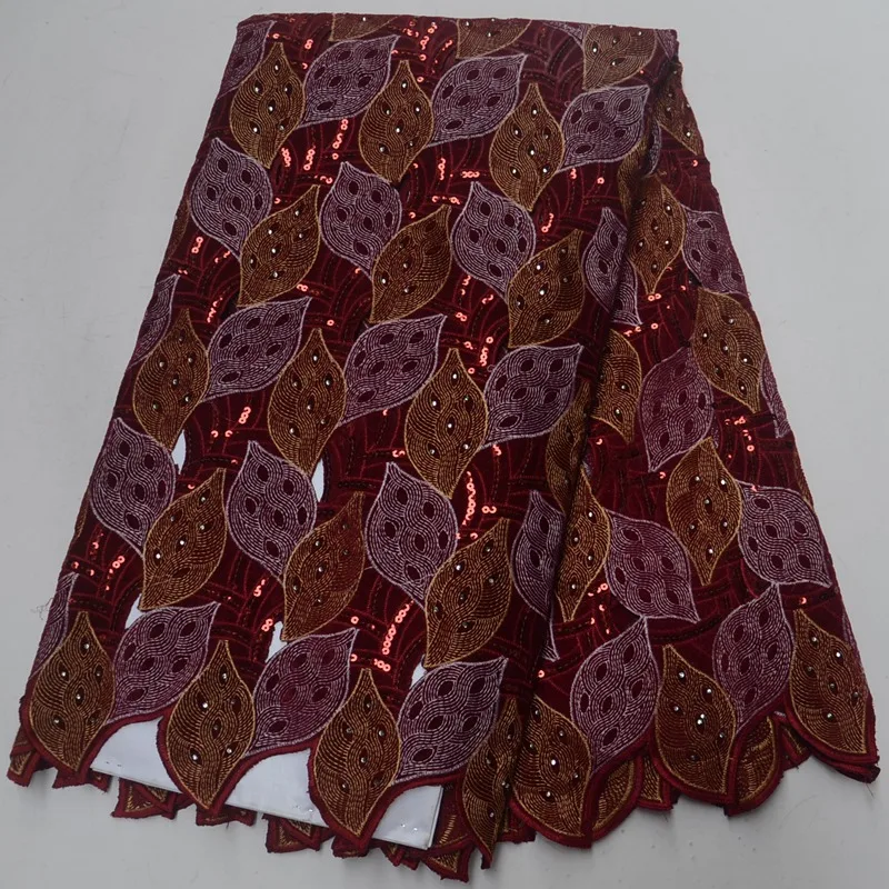 Newest High Quality Best Design Sequins Nigerian Lace African Tulle Fabric For High-end Dress TS7285 | Дом и сад