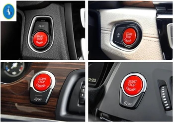 

Yimaautotrims Auto Accessory Engine Start Stop Ring Keyless Start System Button Cover Trim 3 Colors For BMW 1 / 2 / 3 / 5 Series