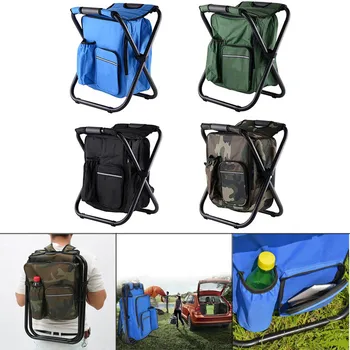 

Multifunctional Foldable Camping Chair Seat with Picnic Bag Hiking Seat Bag C55K Sale