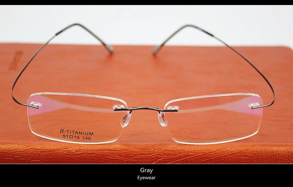 Новые очки без оправы титановые очки сверхлегкие мужские и женские очки плоское зеркало