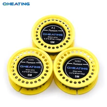 Qheating 5 м/рулон SS 316L/A1/NI80 плоский инопланетянин Clapton провод 0,3*0,8 мм для RDA RBA Ремонтопригодный распылитель нагревательные провода катушки инструмент