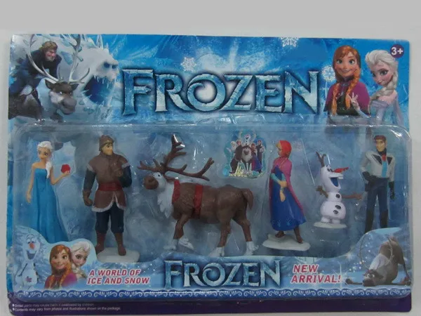 Disney Toys For Kids 6 Pcs/Set Cartoon Action Figures Frozen Anime Fashion Figures Juguetes Anime Models Tq0127