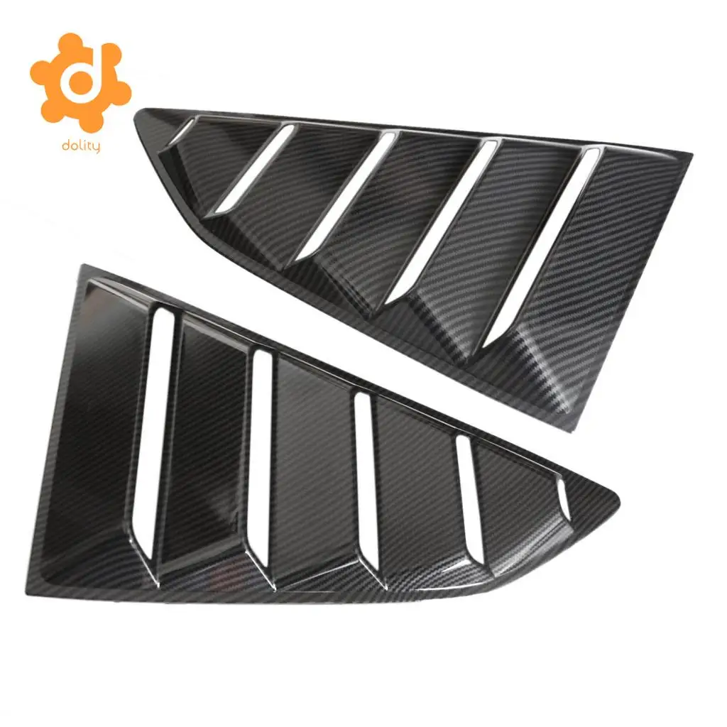 2 Pieces Vent 1/4 Quarter Side Window Louver Cover For Chevrolet Camaro