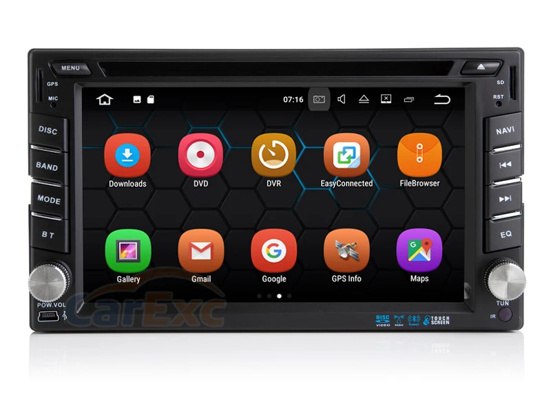 2G ram Android 9,0 OS In-Car мультимедийная система для 2 DIN универсальное радио с DVD gps навигационное головное устройство