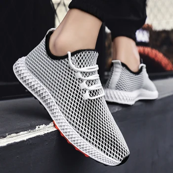 

Mens Mesh Flats Shoe Summer Sneakers Breathable Fashion Casual Shoes Krasovki Light Tenis Masculino Outdoor Shoes