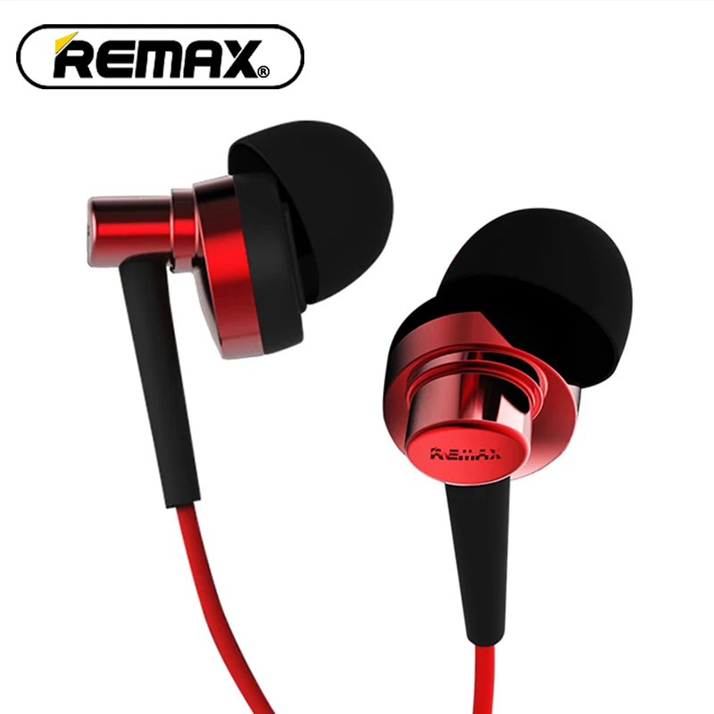 

Remax earphone with Mic Remote HiFi Stereo Sound Music Earbud Headset for smartphone RM-575pro
