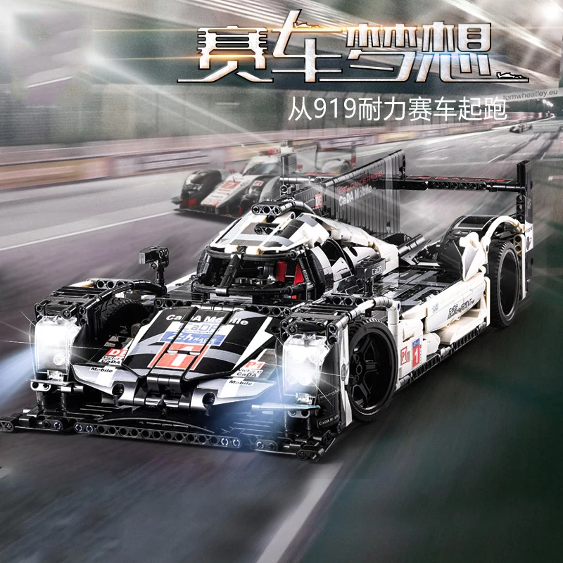 Technic Series MOC Hybrid Super Race Car Champion Marvel Building Blocks Sets Kits Bricks Toys Compatible Legoings 5530