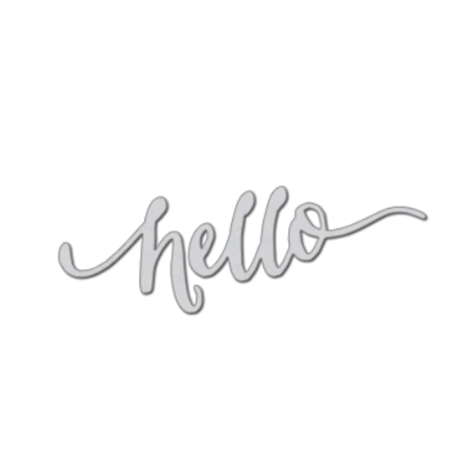 

YaMinSanNiO Hello Words Metal Cutting Dies New 2019 Letter Dies Scrapbooking For Card Making Embossing Crafts Stencil Die Cut