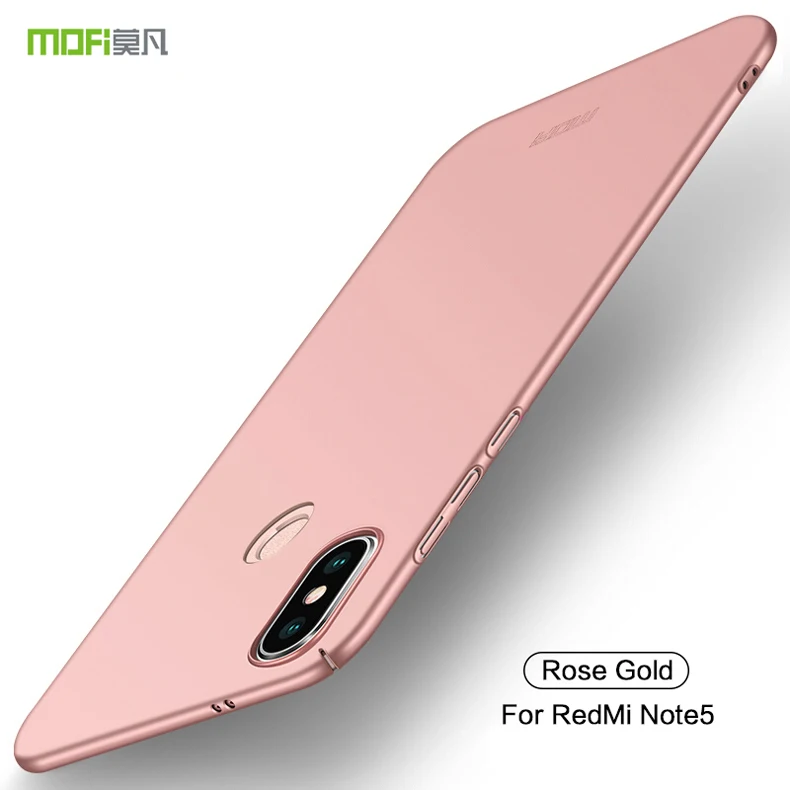 Для Xiaomi redmi note 5 чехол MOFI PC жесткий чехол для Xiaomi redmi note 5/redmi note 5 pro Чехол Подходит чехол s для redmi note 5 pro - Цвет: rose gold