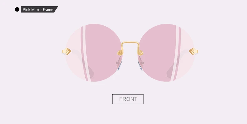AOFLY, фирменный дизайн, круглые безрамные солнцезащитные очки для женщин, Ретро стиль, Ретро стиль, зеркальные солнцезащитные очки, линзы, UV400, A2407