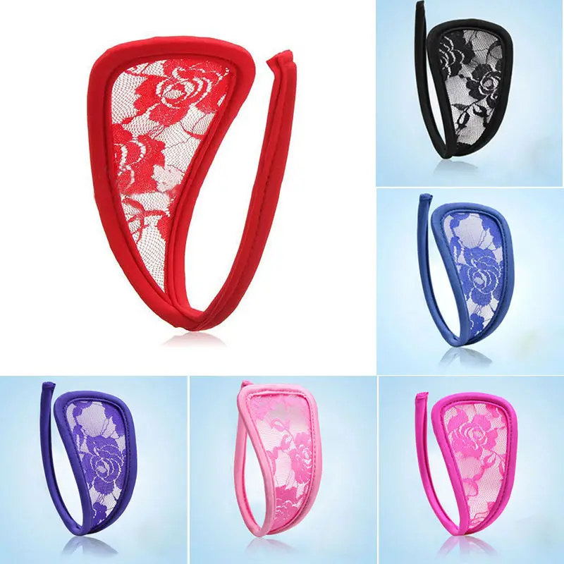 1Pcs Sexy Women Flower Lace Crocet C String Thongs Transparent Erotic Panties Invisible Floral Lingerie Underwear bragas mujer 1Pcs Sexy Women Flower Lace Crocet C String Thongs Transparent Erotic Panties Invisible Floral Lingerie Underwear bragas mujer