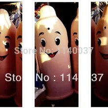 Талисман презерватив талисман костюм Взрослый размер презерватив маскотт наряд костюм кунг-фу панды EMS