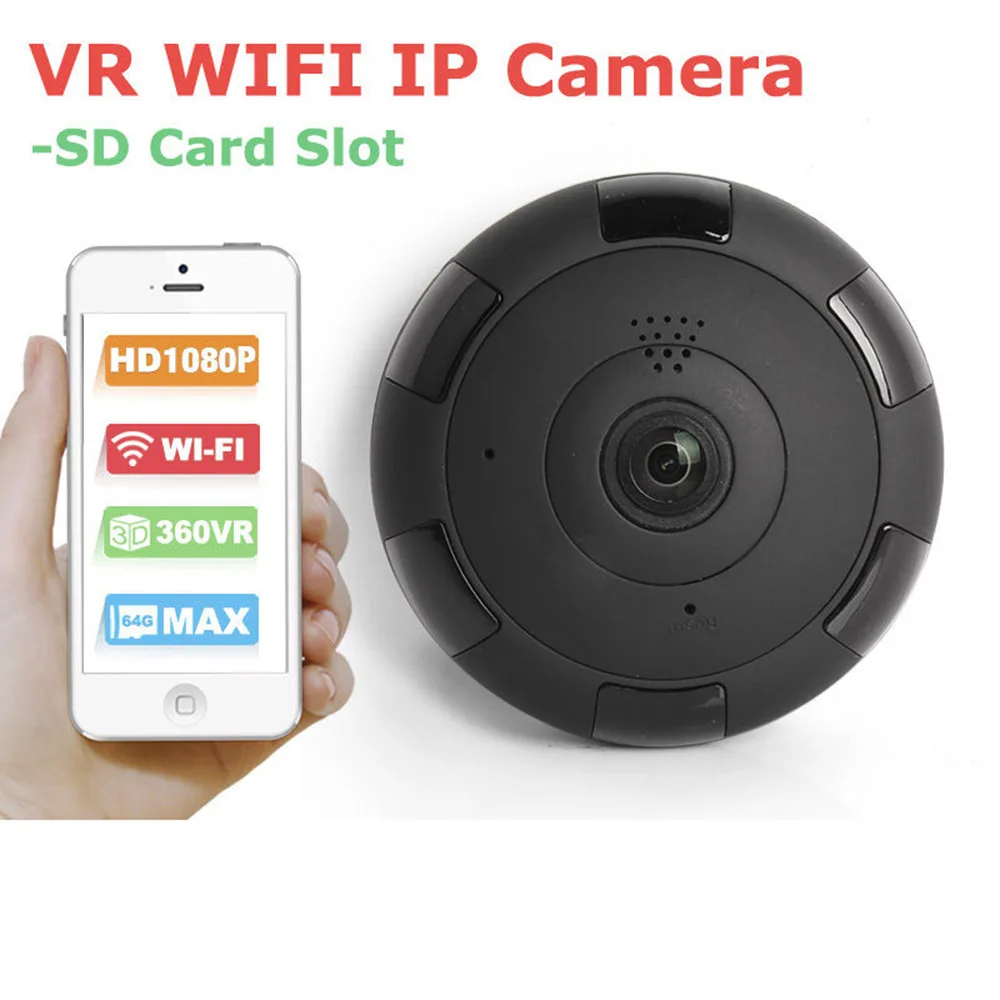 

360 degree panoramic camera Wireless WIFI remote monitoring 1080P HD infrared night vision Intelligent network